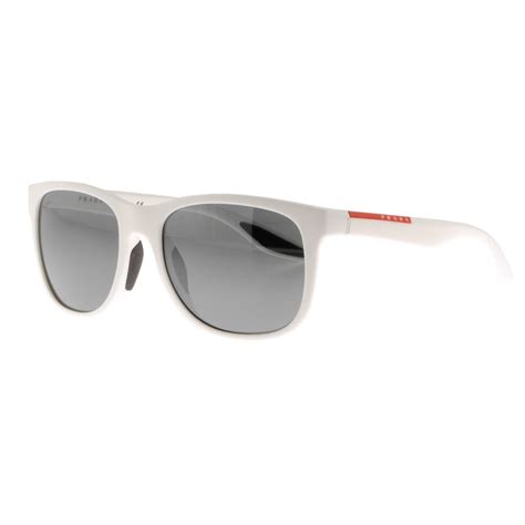 prada white sunglasses with red stripe|prada sunglasses white and black.